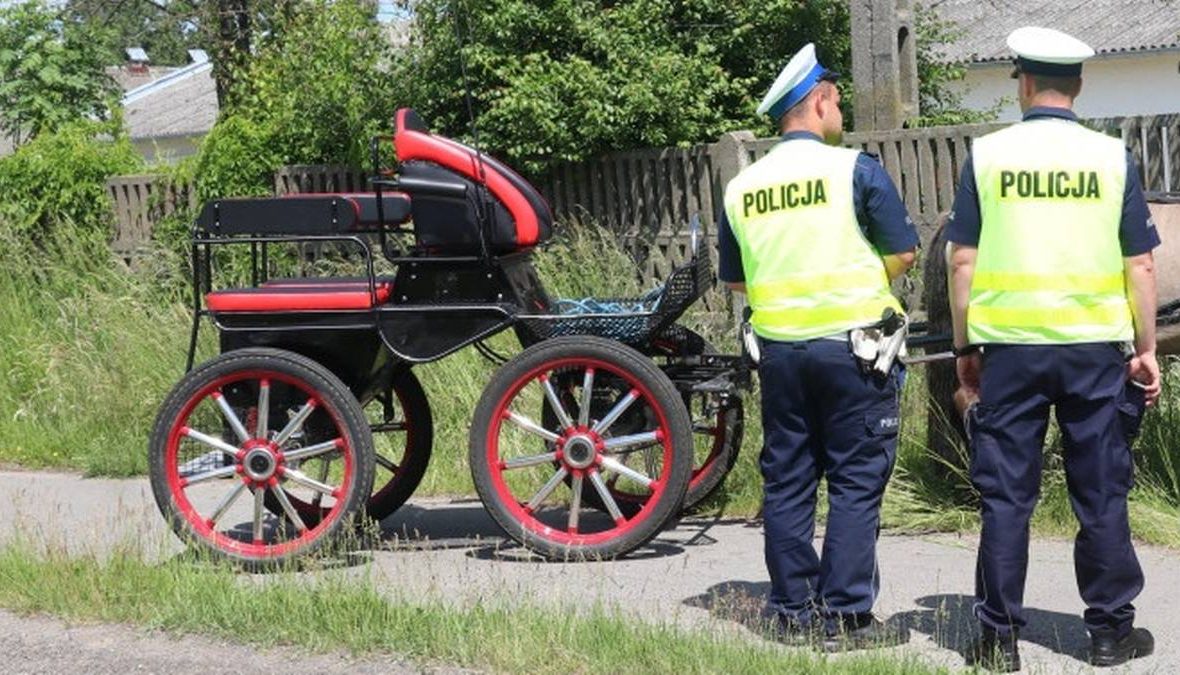 Ksiądz ranny w wypadku bryczki w Bodzewie, LPR na miejscu