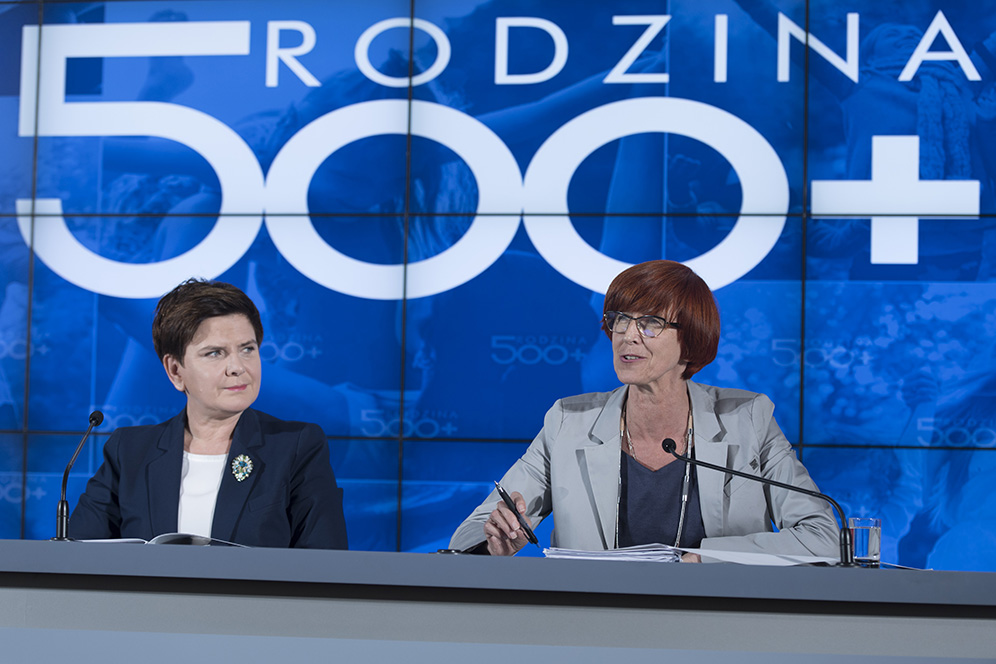 Rodzina z dziećmi, symbolizująca świadczenie 800 plus