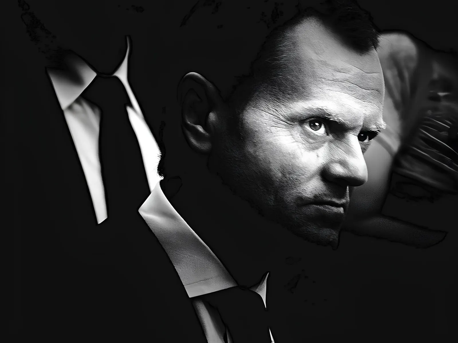 Zdjęcie przedstawiające premiera Donalda Tuska oraz symbol Orderu Orła Białego.