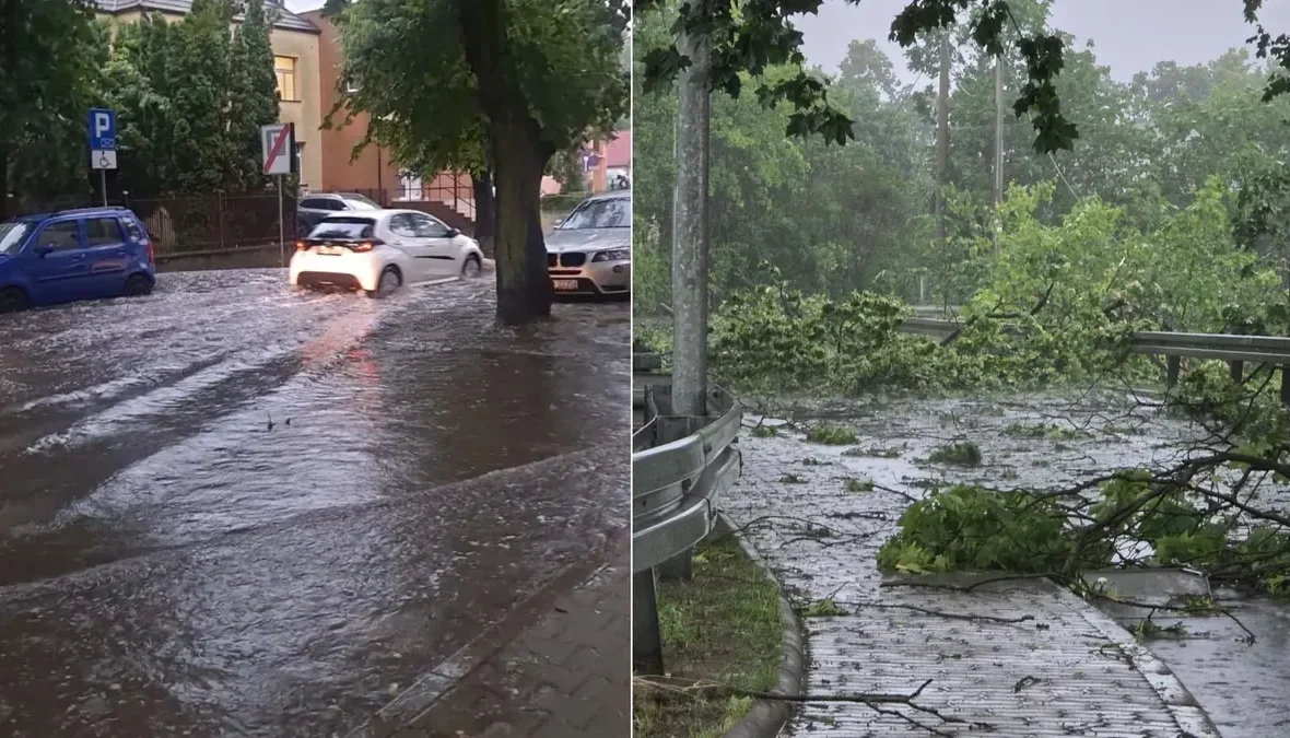 Nawałnice nad Wielkopolską: Prawie 400 interwencji straży pożarnej, nastolatek ranny