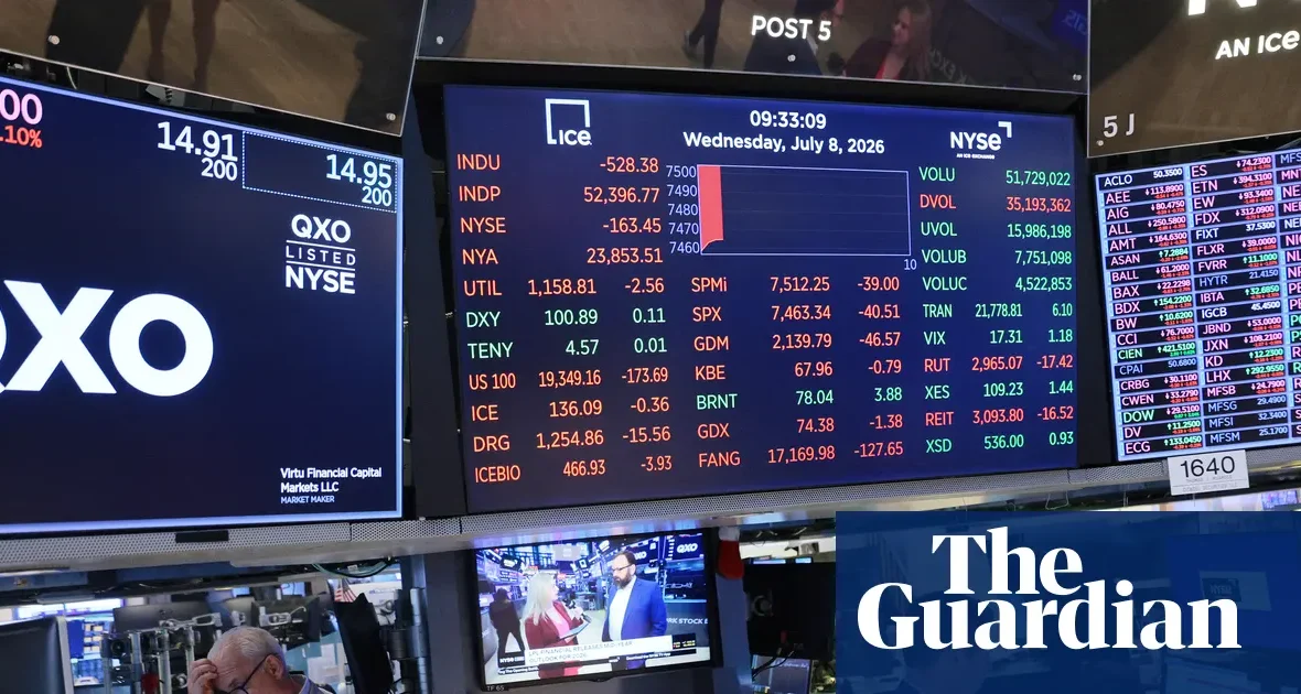 Giełdy w USA spadają w obliczu strajków w Iranie i groźby wyższych stóp procentowych
