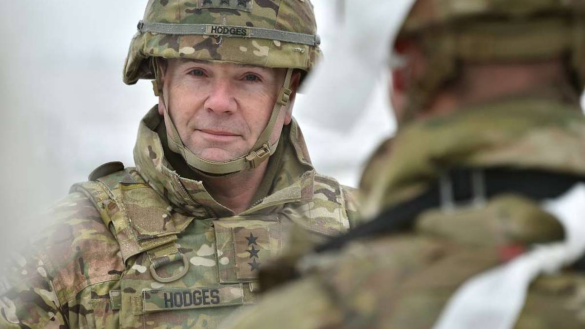 Generał Frederick Ben Hodges, były dowódca wojsk USA w Europie, podczas wywiadu dla Deutsche Welle na temat przyszłości Ukrainy po wojnie