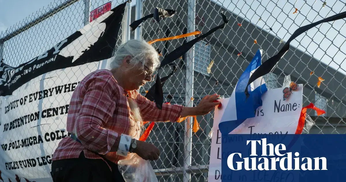 Protest przed ośrodkiem detencyjnym Delaney Hall w New Jersey