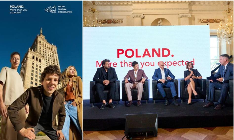Kadr z materiału promocyjnego międzynarodowej kampanii „POLAND. More than you expected” z udziałem Roberta Lewandowskiego, prezentujący warszawskie Stare Miasto