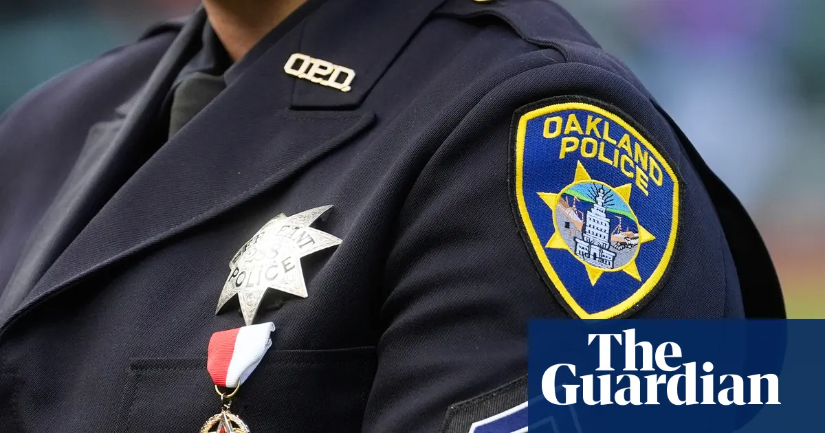 Siedziba departamentu policji w Oakland w Kalifornii, fotografia archiwalna