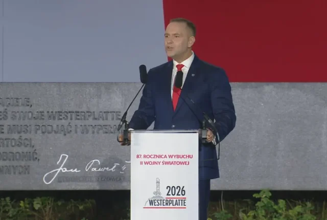 Nawrocki na Westerplatte zaapelował do Tuska i kanclerza Niemiec w sprawie reparacji