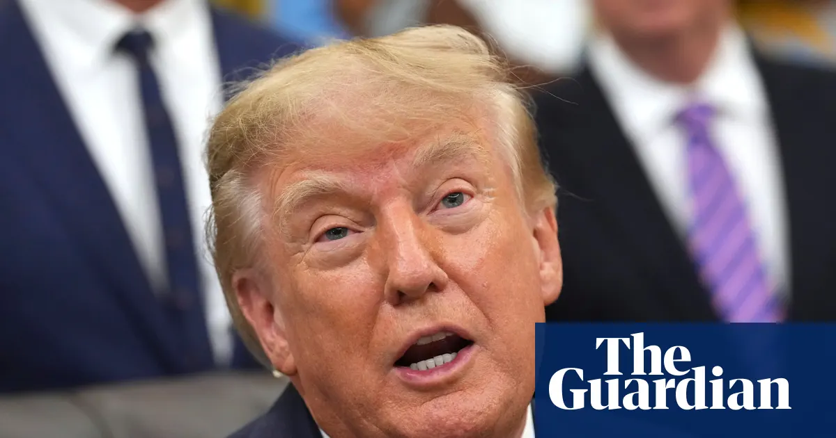 Donald Trump podczas przemówienia w Gabinecie Owalnym w Białym Domu, Waszyngton, wrzesień 2026 roku