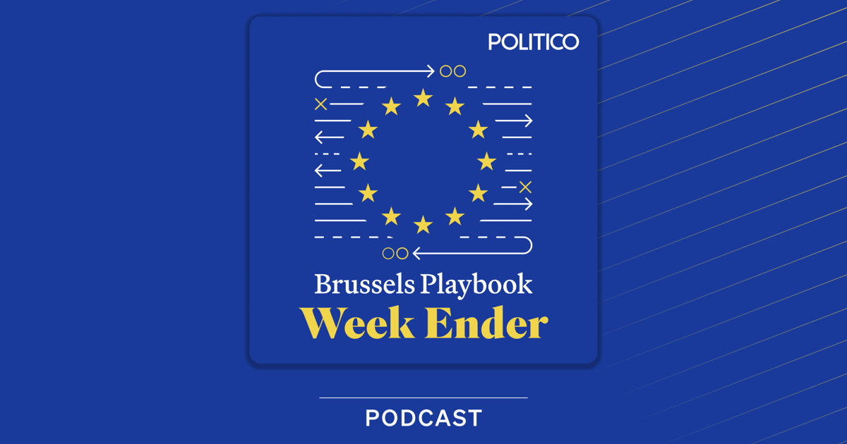 Budynek Komisji Europejskiej w Brukseli z powiewającymi flagami Unii Europejskiej.