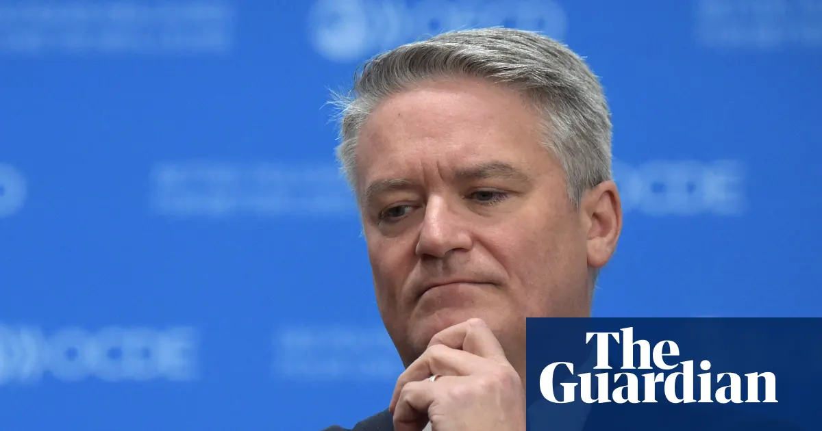 Mathias Cormann, sekretarz generalny OECD i były minister finansów Australii, na zdjęciu z 2022 roku.