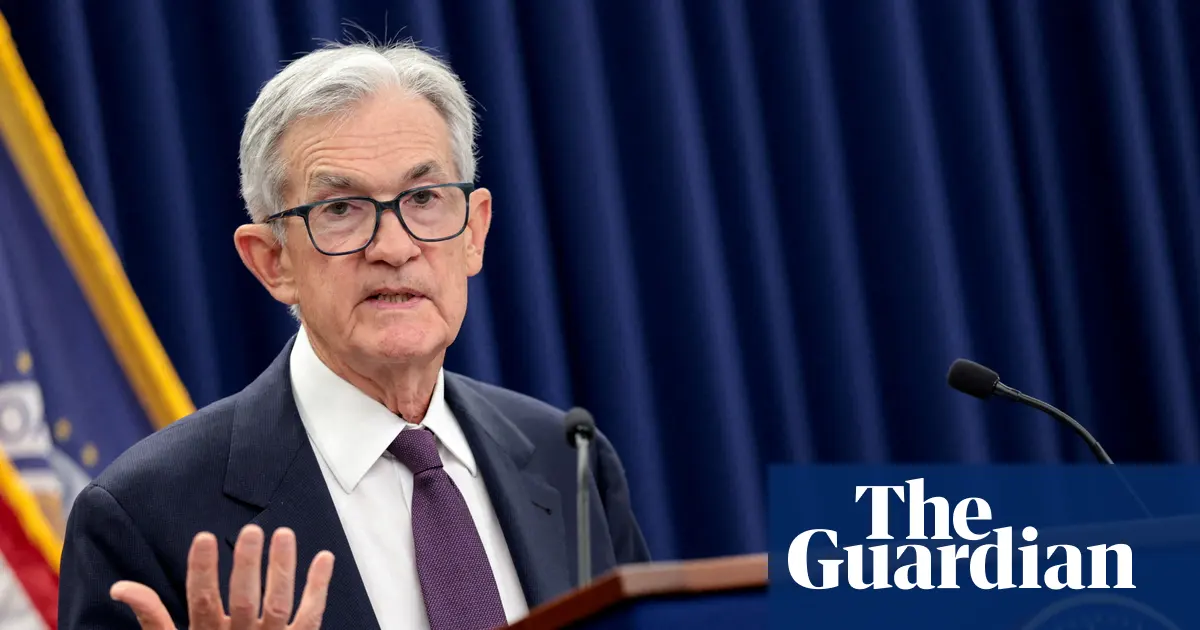 Jerome Powell podczas konferencji prasowej Rezerwy Federalnej w Waszyngtonie