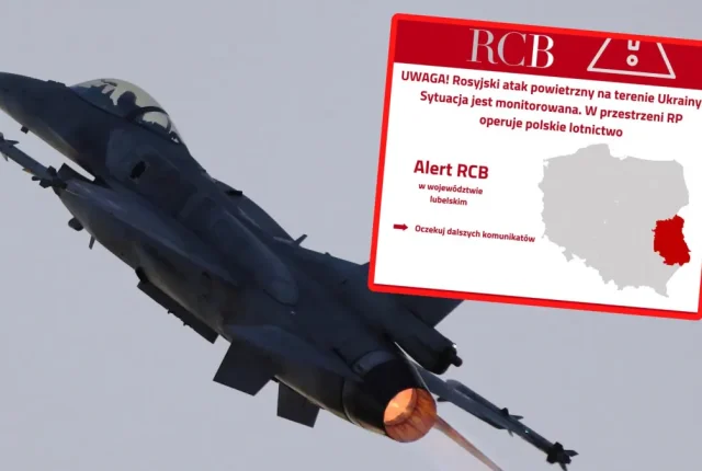 Alert dla mieszkańców Lubelszczyzny. Polskie lotnictwo operuje w przestrzeni kraju