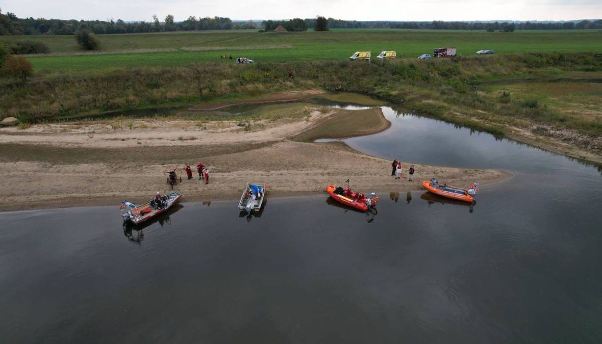 Paralotniarz wpadł do Wisły pod Grudziądzem. 59-latek nie żyje
